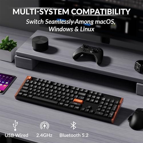 Keychron K10 HE Full-Size Hall Effect Keyboard Wireless, Rapid Trigger