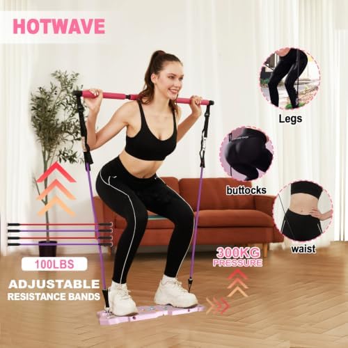 HOTWAVE Push Up Board, Portable Pushup Board & Plank Trainer, Push Up Bar