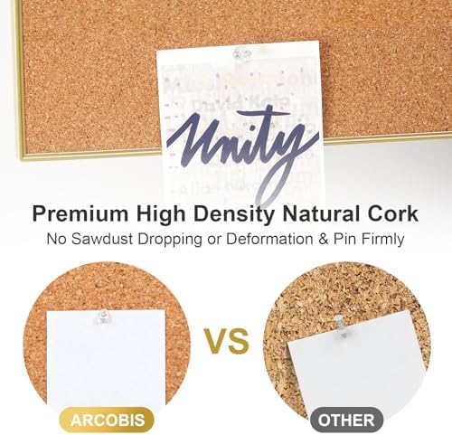 ARCOBIS Cork Board White Board Combo for Wall