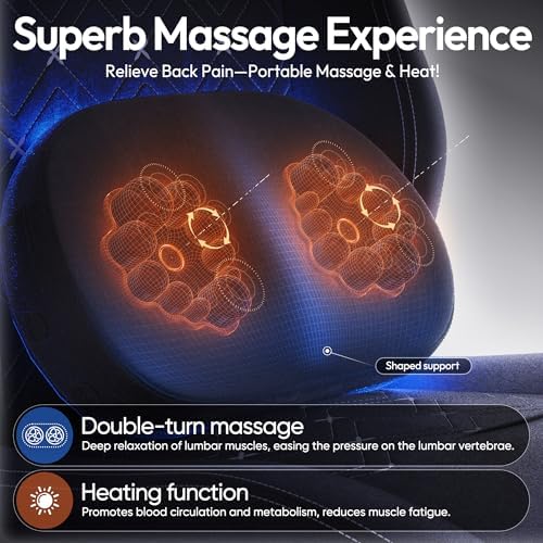 Dowinx Gaming Chair with Heated Massage Lumbar Support,Big and Tall Fabric Gaming Chairs for Adults with Footrest, Ergonomic Computer Game Chair with Poket Spring Cushions, 350lbs, Black