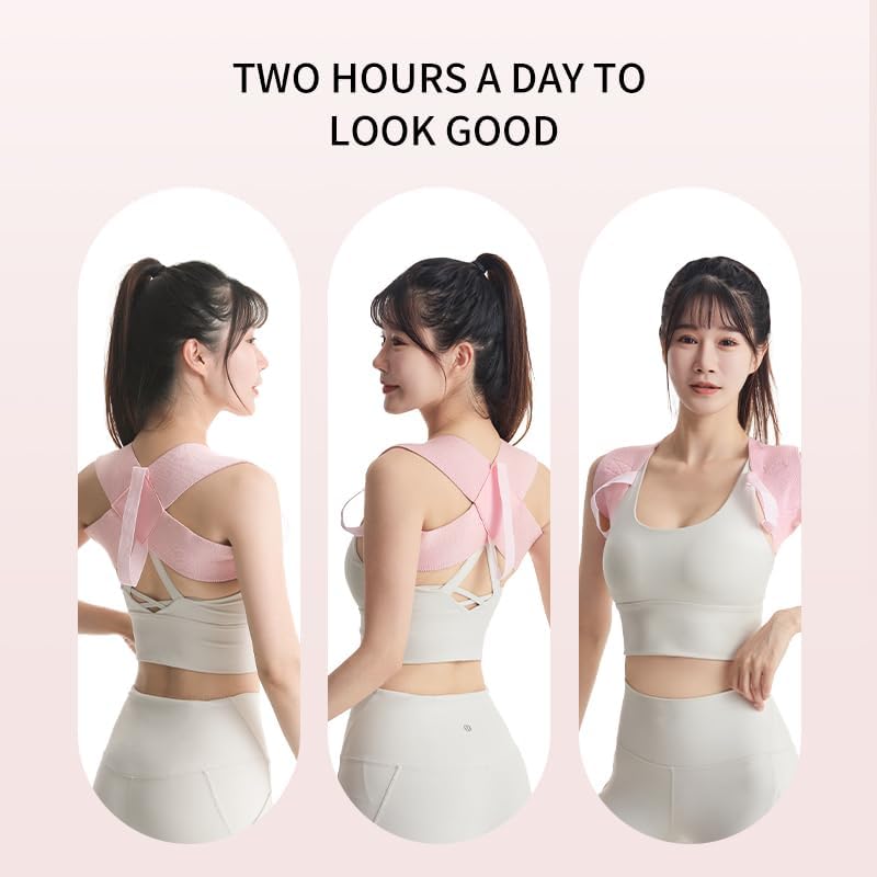 Back Brace Posture Corrector for Women - Kyphosis Relief, Spine Support Brace, Upper Back & Shoulder Alignment, Comfortable & Breathable, Easy to Use