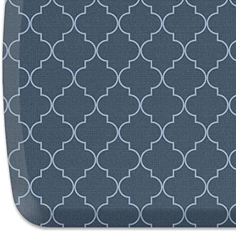 GelPro Elite Premier Anti-Fatigue Kitchen Comfort Floor Mat, 20x48, Trellis Deep Sea Stain Resistant Surface with Therapeutic Gel and Energy-Return Foam for Health & Wellness