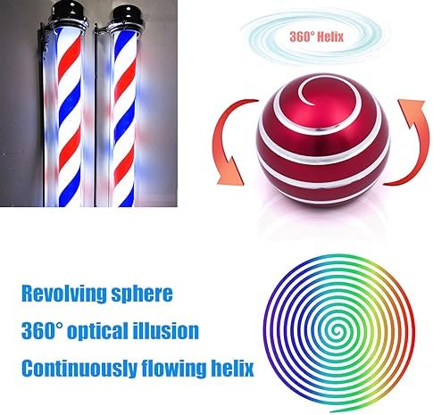 Desk-Kinetic-Toys Cool-Gadgets for Fidget: Cool-Stuff-Thing Game Toy for Adult Teen Children Kid, Stress Relief Optical-Illusion Gifts for Office School Home Man Women Christmas Spinning 180 Seconds