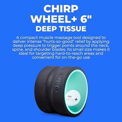 Chirp Wheel+ Foam Roller, Back & Neck Pain Relief, Mint 6-Inch