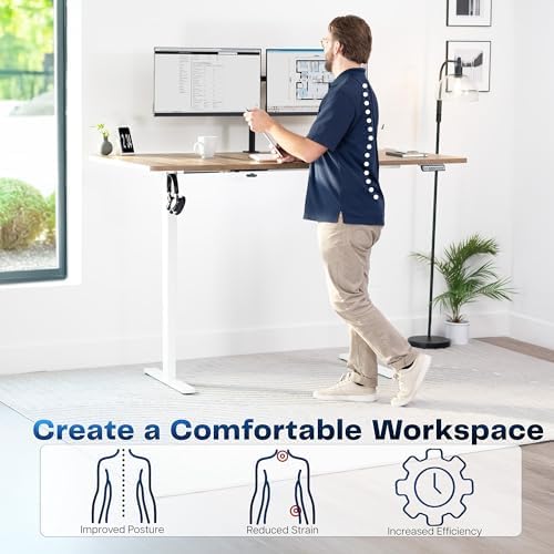 VIVO Reclaimed Wood 71 x 36 in Standing Desk, DESK-KIT-1W7P-36