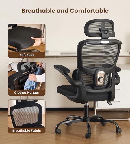 Ergonomic Office Chair, Executive Chairs with Adjustable Lumbar Support