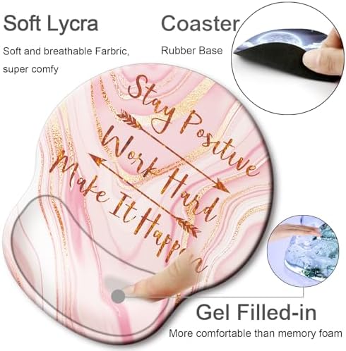 Ergonomic Mouse Pad with Wrist Rest Support,Gel Mouse Pads for Desk