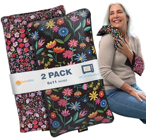 SunnyBay Heating Pad, Neck and Shoulder Wrap, 6x11 inch, Meadow
