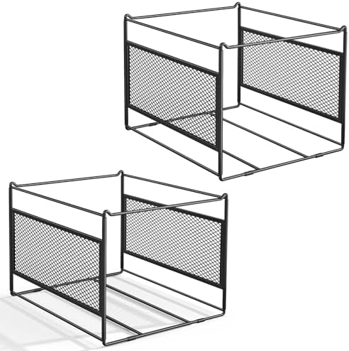 Hanging File Folder Frame for Legal and Letter Size,Hanging File Organizer Holder Rack Hanging Folder Rails for Filing Cabinet Desk Drawer,15.2" L x 12.4" W x 10.5" H,2 Pack