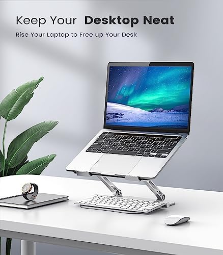 Orlian Adjustable Aluminum Laptop Stand for Desk, Laptop Riser for 11-16"
