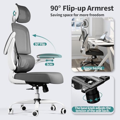 TRALT Office Chair Ergonomic Desk Chair - Gaming Chair with Lumbar Support