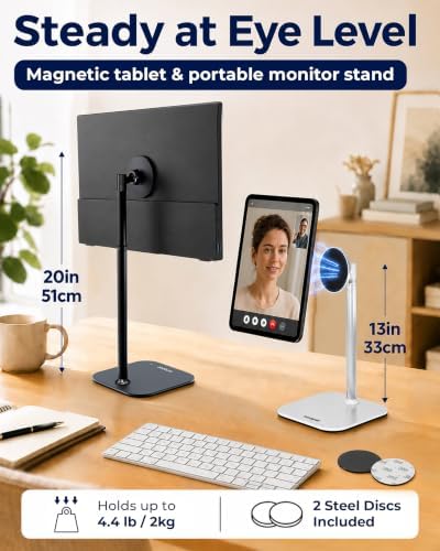 COOPER TabStand Magnetic iPad Stand for Desk, Tablet & iPad Holder Stand