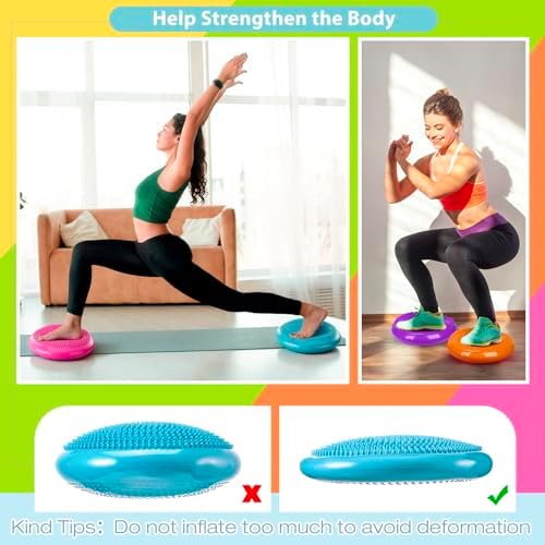 Amylove Wiggle Seat Inflated Wobble Cushion for Sensory Kid