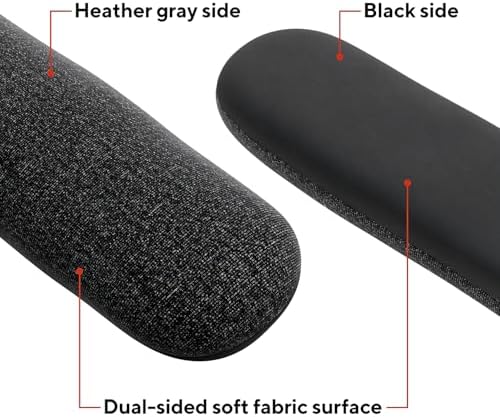 Staples TECH Beaded Keyboard Wrist Rest, Ergonomic, Black/Gray