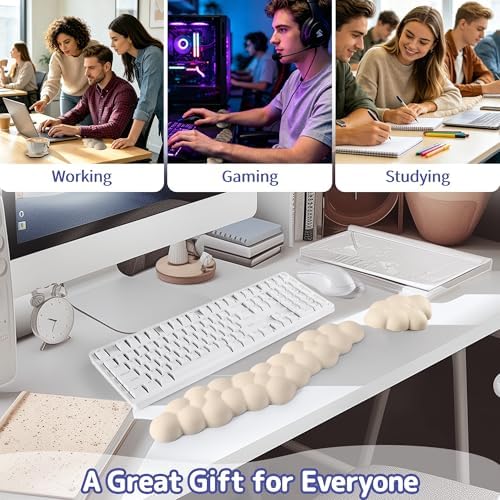 Sushret Cloud Wrist Rest for Keyboard and Mouse, Cloud Keyboard Wrist Rest