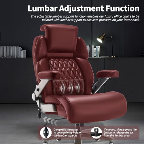 Big and Tall Office Chair 700lbs, Ergonomic High Back Computer Desk Chair