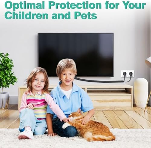UOMTFAI Dog and Cat Cord Protector 25ft - 3/8inch, Flexible Cable Sleeve for Easy Cord Management, Protects Cables from Pets Chewing, Ideal for USB, Power, Audio and Video Cords - Black