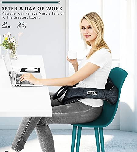 Mo Cuishle Shiatsu Neck & Back Massager with Heat – Gifts for Husband Wife