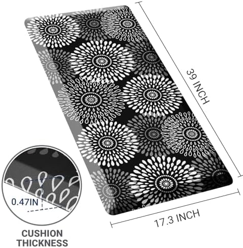 Kitchen Mat Water-Resistant Kitchen Rugs Cushioned Anti-Fatigue Floor Mat