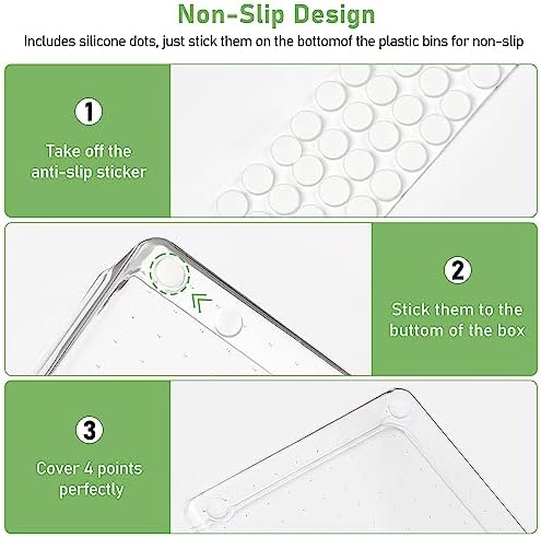 8 PCS Clear Plastic Drawer Organizer Tray, Acrylic Vanity Bathroom Drawer Organizers Trays, Desk Drawer Organizer Bins for Cosmetic, Makeup, Kitchen, Office, Junk Drawer Divider Organization