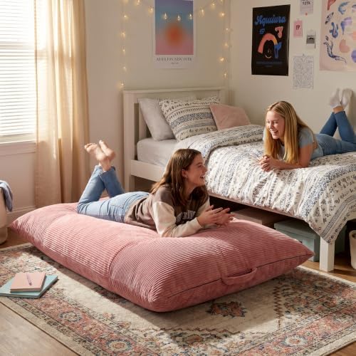 HUGHEAVEN 3 in 1 Convertible Bean Bag Chair & Floor Couch for Teens