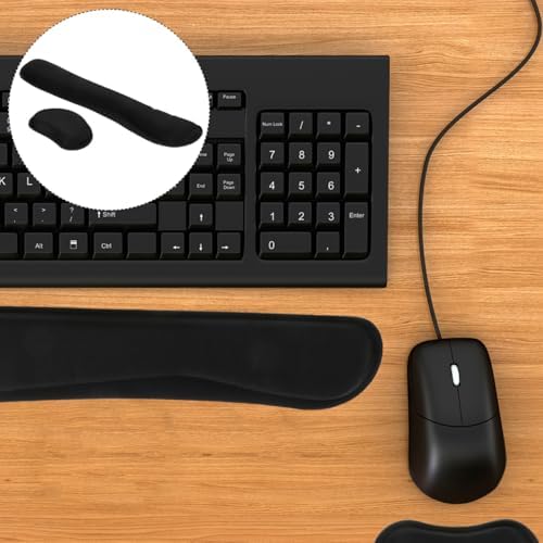 Memory Foam Wrist Rest Non-Slip Keyboard + Mouse Pad Wrist Support
