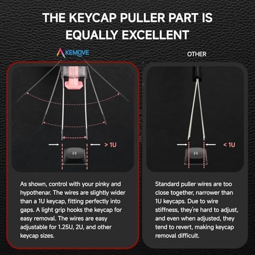 KEMOVE P10 2-in-1 Semi-Auto Switch & Keycap Puller for Mechanical Keyboard