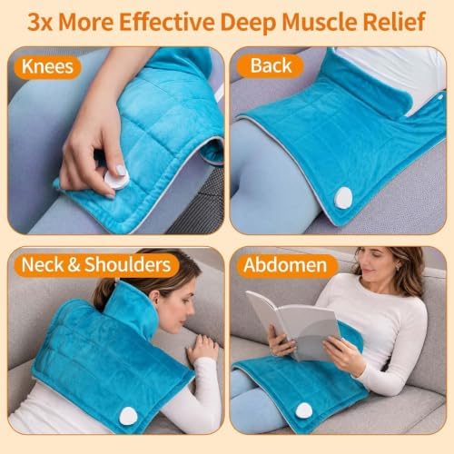 Heating Pad Heated Neck Wrap Electric Weighted Shoulder Heating Pad