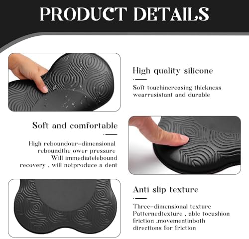 2-4 Pack Yoga Knee Pads, TPE Cushion for Pilates Exercise