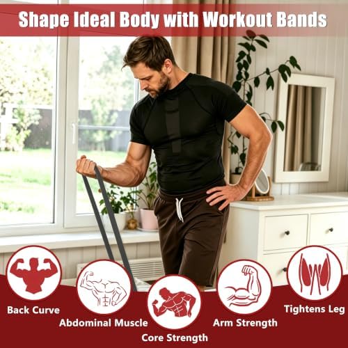 5-Level Resistance Bands for Working Out, Pull Up Assistance Bands