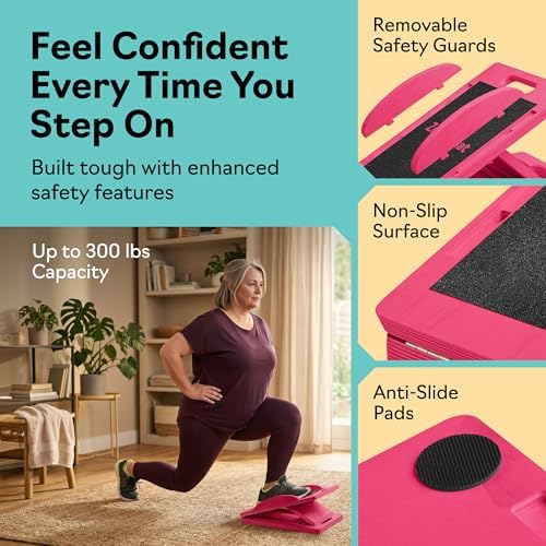 Slant Boards for Exercise, Wooden Slant Board, Calf Stretch Board with 7 Incline Angles, Velour Board, Balance Board & Calf Stretcher, Portable Incline Board for Physical Therapy, Ankle Mobility, Heel & Knees