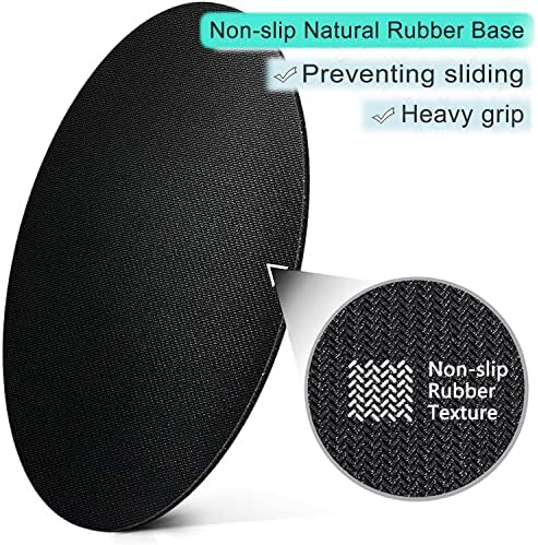 ITNRSIIET Round Mouse Pad with Stitched Edge Premium-Textured Waterproof Non-Slip Rubber Base Desktop Protection Mat Diameter 8.7 inches, Green Marble Texture