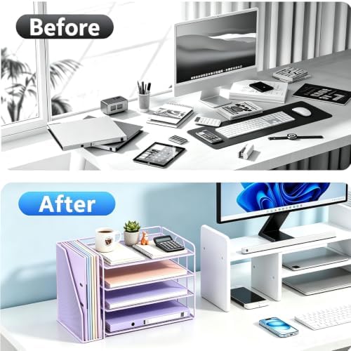 gianotter 4-Tier Paper Organizer With Magazine Holder