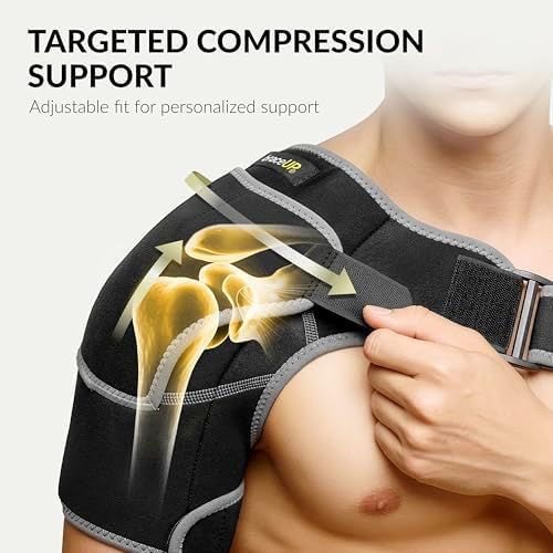 BraceUP Shoulder Brace with Ice Pack Pocket – Left or Right Support