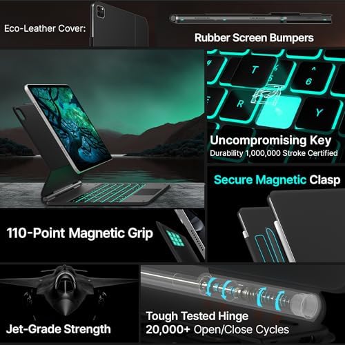 typecase Edge Magic-Style Magnetic Keyboard Case for iPad Air 13/Pro 12.9