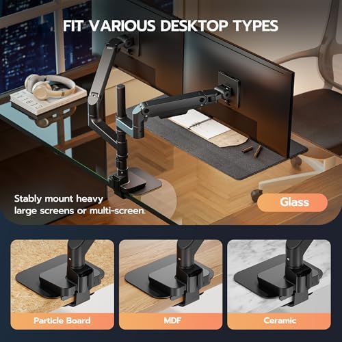 ARES WING Steel Monitor Mount Reinforcement Plate for Fragile Tabletop