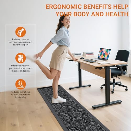 Mattitude 4/5 Inch Kitchen Mat, Waterproof Non-Slip Standing Mats and Rugs