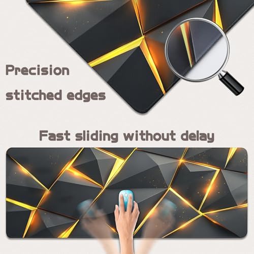 Mouse Pad Gaming - Desk Mat for Keyboard and Mouse - Large Mouse Pads for Desk, Gaming Mousepad with Non-Slip Base, Desks Pad (31.5" X 11.8") for Game, Office and Home