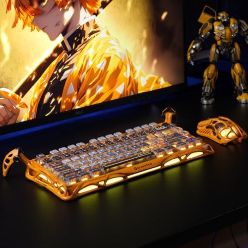 GravaStar Mercury K1 Pro 75% Wireless Mechanical Gaming Keyboard, Hot-Swap