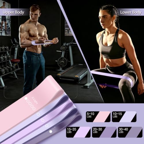 Resistance Bands for Working Out, 5 Levels Exercise Bands Set