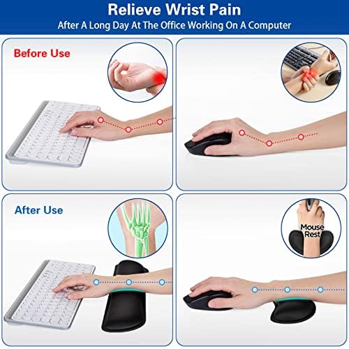 Keyboard Wrist Rest, Canjoy Ergonomic Wrist Rest Cushion Support Pad