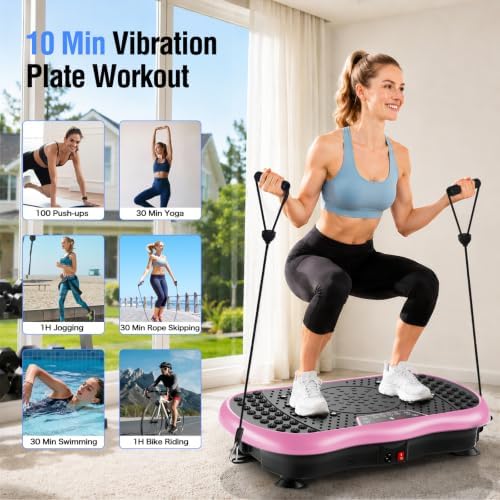 Vibration Plate Exercise Machine with 200 Speeds & 10 Presets