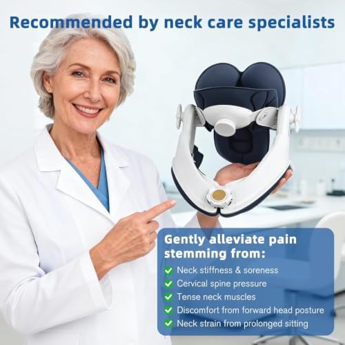 Neck Stretcher Cervical Traction Device - Adjustable Lightweight Neck Support Brace for Cervical Spine Decompression,Pain Relief Neck Decompression Tension Relief
