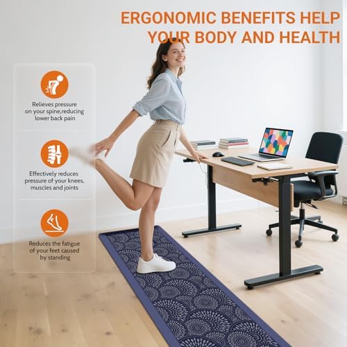 Mattitude 4/5 Inch Kitchen Mat, Waterproof Non-Slip Standing Mats and Rugs