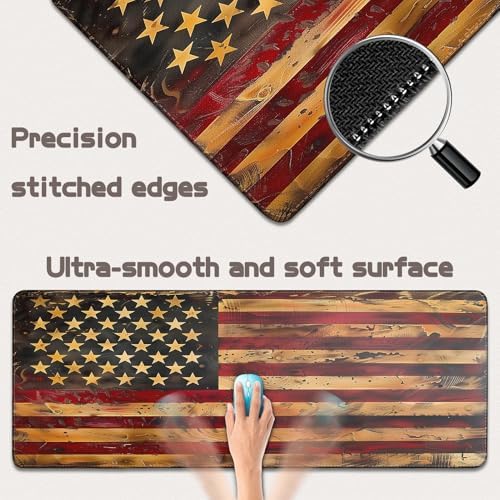 Mouse Pad Gaming - Desk Mat for Keyboard and Mouse - Large Mouse Pads for Desk, Gaming Mousepad with Non-Slip Base, Desks Pad (31.5" X 11.8") for Game, Office and Home