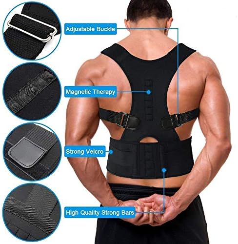 Posture Corrector Belt for Men & Women – Adjustable Back Brace for Spine Alignment, Shoulder & Upper Back Pain Relief | Comfortable Unisex Clavicle Support Brace