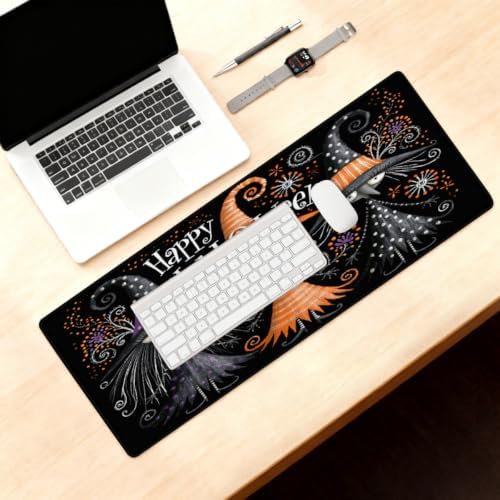Halloween Large Mouse Pad Non-Slip Rubber Long Gaming Desk Mat