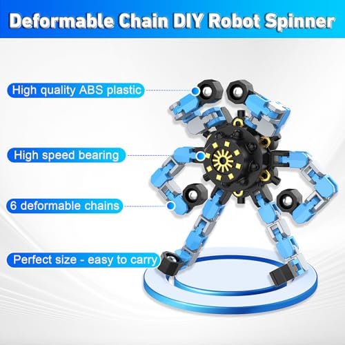 Transformable Fidget Spinners,15PCS Funny Sensory Fidget Toys Adults