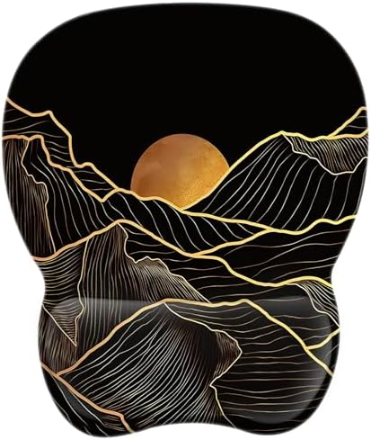 EooCoo Ergonomic Mouse Pad with Wrist Rest, Memory Foam Support Mousepad