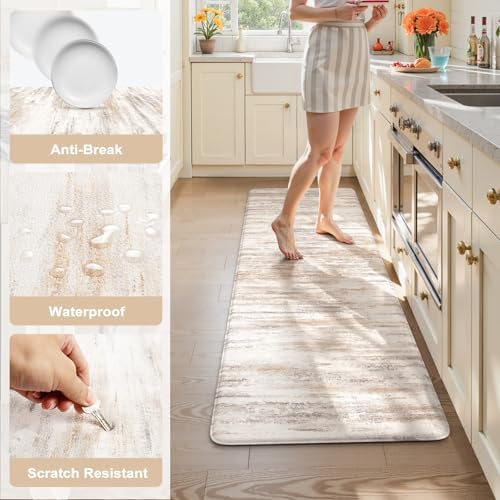 KIMODE Anti Fatigue Mats for Kitchen Floor, Farmhouse Kitchen Runner Rug